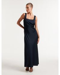Forever New - Winnie Square-Neck Ruched Midi Dress - Lyst