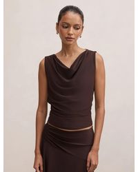 Forever New - Ada Petite Drape Cowl Back Top - Lyst