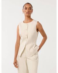 Forever New - Valeria Petite High Neck Waistcoat Top - Lyst