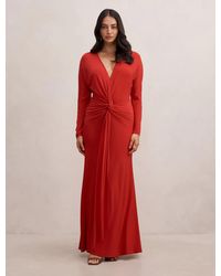 Forever New - Solana Draped Front Tie Maxi Dress - Lyst