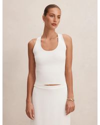 Forever New - Bree Crochet Detail Knit Tank Top - Lyst