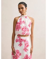 Forever New - Maisie Petite Halter Tie Up Top - Lyst