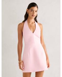 Forever New - Ricki Halter Hook And Eye Mini Dress - Lyst