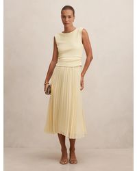 Forever New - Emilia 2-In-1 Pleated Midi Dress - Lyst