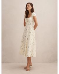 Forever New - Sallie Tie Front Midi Dress - Lyst