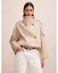 Forever New - Billie Funnel Neck Short Trench - Lyst