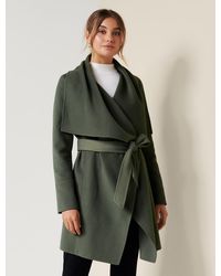 Forever New Willow Wrap Coat - Green