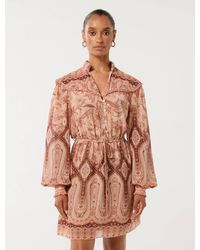 Forever New - Sonny Petite Printed Mini Dress - Lyst