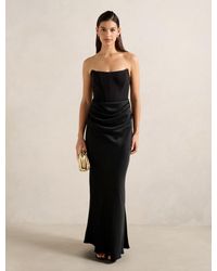 Forever New - Isra Drape Strapless Maxi Dress - Lyst