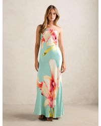 Forever New - Estelle Satin Strapless Maxi Dress - Lyst