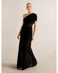 Forever New - Harley Asymmetric Jersey Cut Out Dress - Lyst