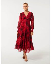 Forever New - Sydney Printed Midi Dress - Lyst