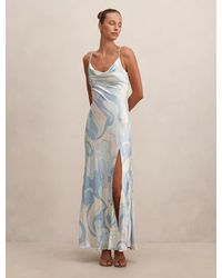 Forever New - Tyler Satin Cowl Slip Maxi Dress - Lyst