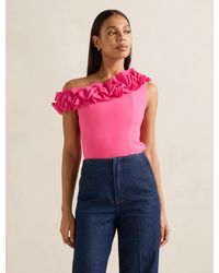 Forever New - Sadie One-Shoulder Ruffle Top - Lyst