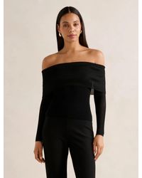 Forever New - Brynn Bardot Knit Top - Lyst