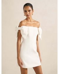 Forever New - Adalyn Petite Mini Bow Dress - Lyst