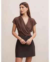 Forever New - Oakley V-Neck Drape Top - Lyst