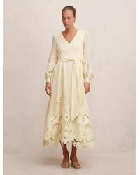 Forever New - Ashlee Embroidered Long Sleeve Maxi Dress - Lyst