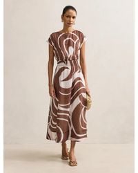Forever New - Callie Petite Ruched Midi Dress - Lyst