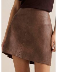 Forever New - Wren Vegan Leather Mini Skirt - Lyst