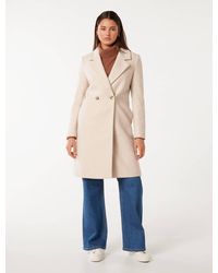 Forever New - Shelley Double-Breasted Coatigan - Lyst