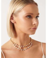Forever New - Signature Isabelle Glass Stone Layered Necklace - Lyst