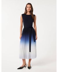 Forever New - Elara Ombre Pleat Midi Dress - Lyst