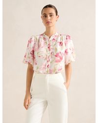 Forever New - Becca Scalloped Blouse - Lyst