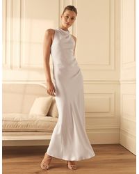 Forever New - Michelle Open-Back Satin Maxi Dress - Lyst