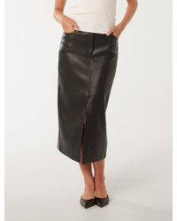 Forever New - Elodie Vegan Leather Midaxi Skirt - Lyst