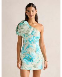 Forever New - Darcy One Shoulder Bow Mini Dress - Lyst
