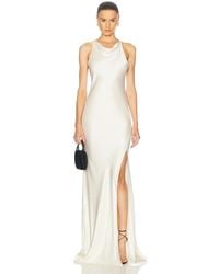 LAPOINTE - Satin Halter Gown - Lyst