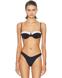 STAUD - Jo Balconette Bikini Top - Lyst