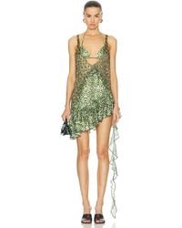 Siedres - Fleur Asymmetric Mini Dress - Lyst