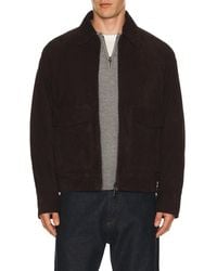 Theory - Reece Aviator Bomber Jacket - Lyst