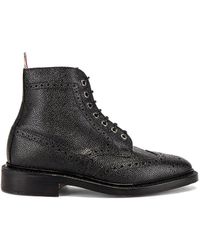 Thom Browne - Wingtip Leather Boots - Lyst
