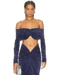 Atlein - Draped Sleeve Top - Lyst