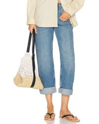 RE/DONE - Beau Jean Cuffed Boyfriend Jeans - Lyst