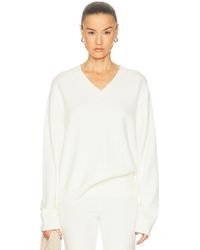 Skims - Wool Cashmere V Neck Pullover Sweater - Lyst