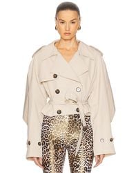 Alexandre Vauthier - Taffeta Short Trench Coat - Lyst