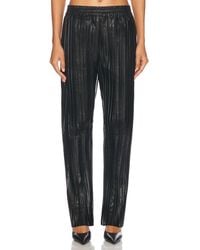 Helmut Lang - Pleated Leather Pant - Lyst