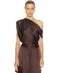 The Sei - Asymmetrical Drape Top - Lyst