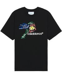 Casablancabrand - Croquis De Tennis T-shirt - Lyst