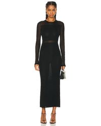Totême - Semi Sheer Knitted Cocktail Dress - Lyst