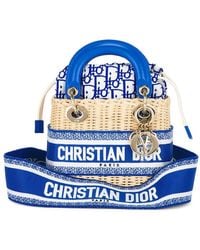 Dior - Wicker Oblique Mini Lady Handbag - Lyst