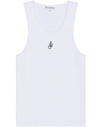 JW Anderson - Anchor Embroidery Tank Top - Lyst