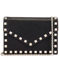 valentino rockstud clutch sale