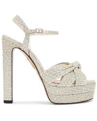 Aquazzura - Nina 130 Plateau Sandal - Lyst
