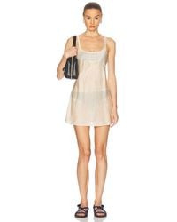 Miu Miu - Mini Slip Dress - Lyst
