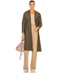 Harris Wharf London Oversized Trench Coat - Green
